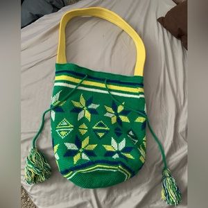 RCWB Japanese Custom Handmade Crochet Shoulder Bag Handbag Purse EUC
